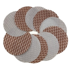 Rhombus film disc with hook and loop